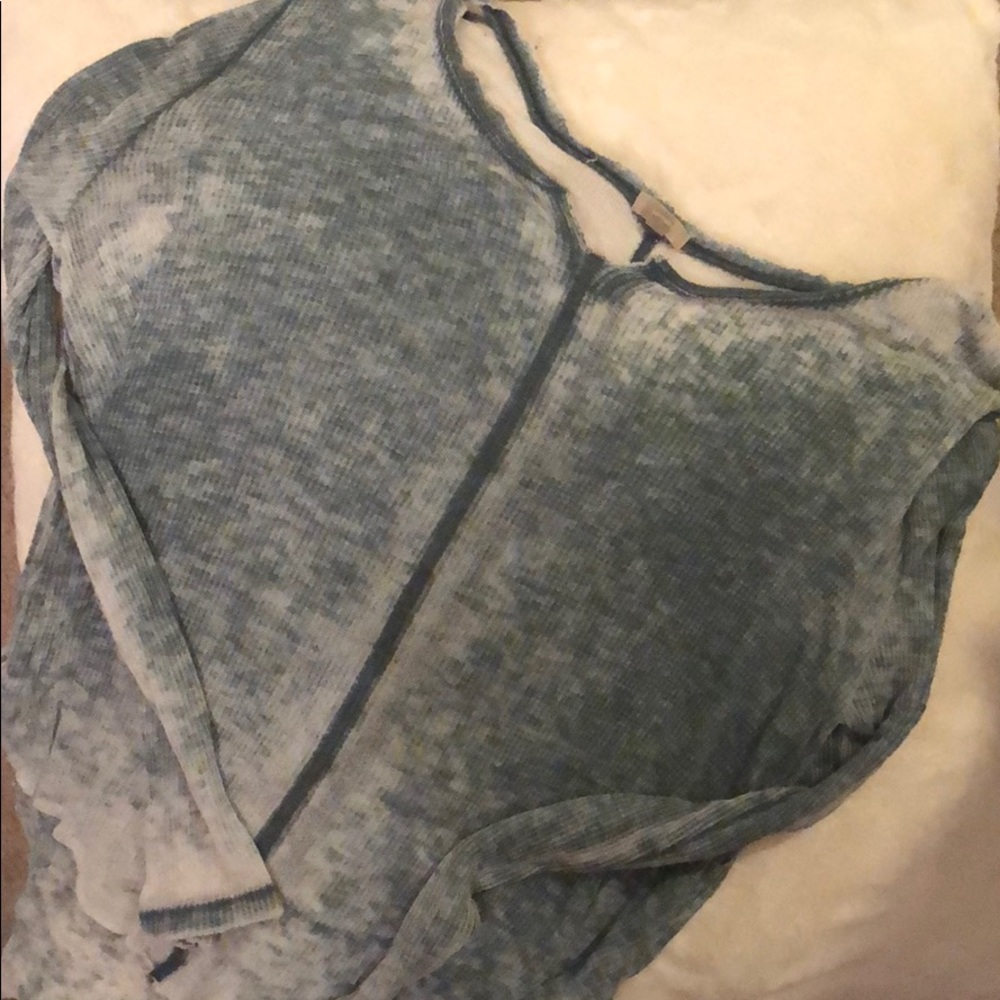 vintage looking acid wash oversized long sleeve